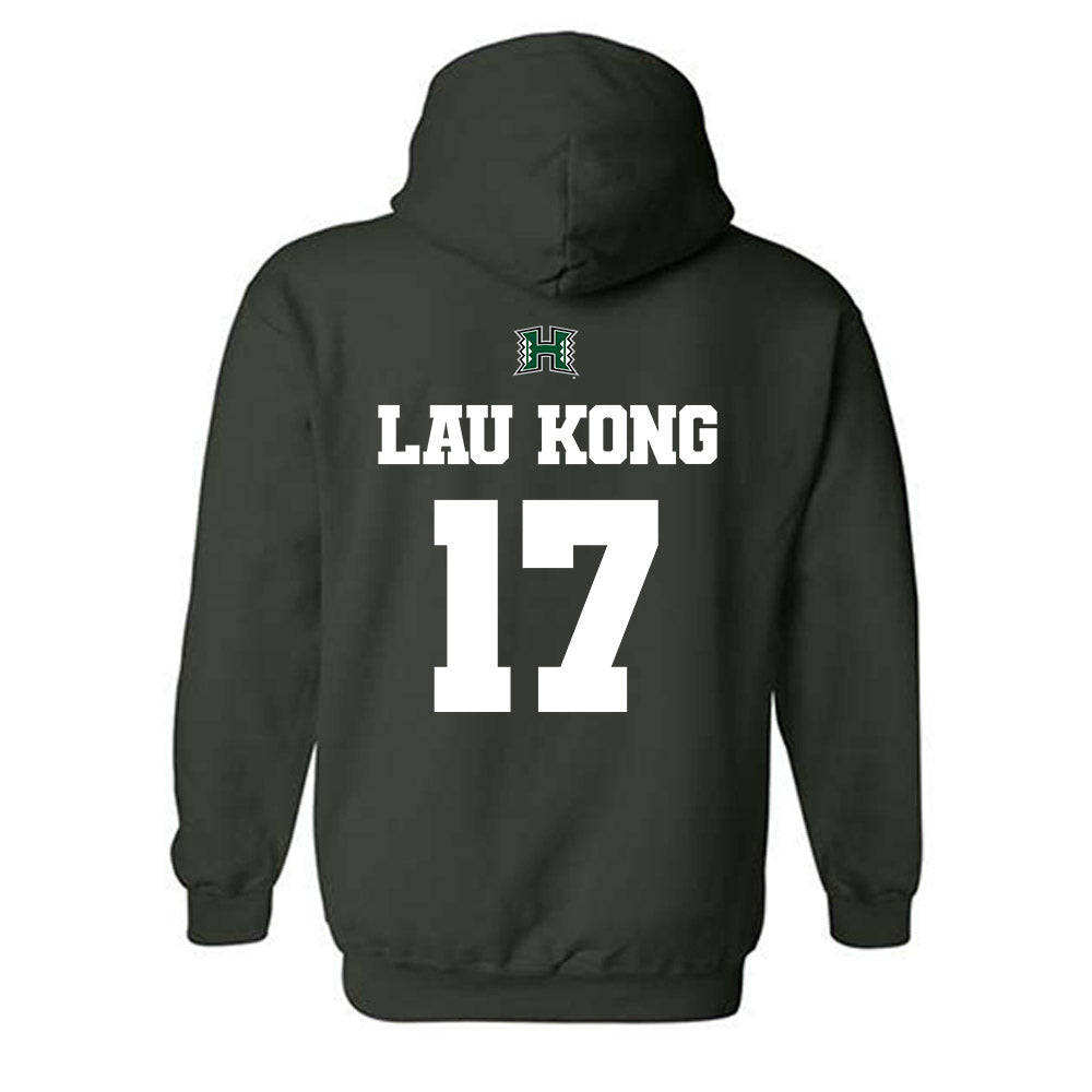 Hawaii - NCAA Baseball : Mana Lau Kong - Classic Shersey Hooded Sweatshirt-1