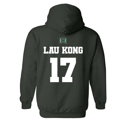 Hawaii - NCAA Baseball : Mana Lau Kong - Classic Shersey Hooded Sweatshirt-1