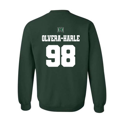 Hawaii - NCAA Football : Sean Olvera-Harle - Classic Shersey Crewneck Sweatshirt-1