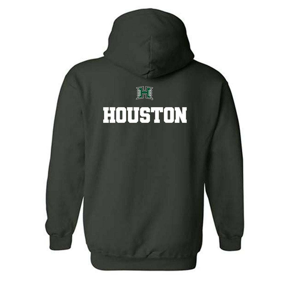 Hawaii - NCAA Football : Avin Houston - Classic Shersey Hooded Sweatshirt-1