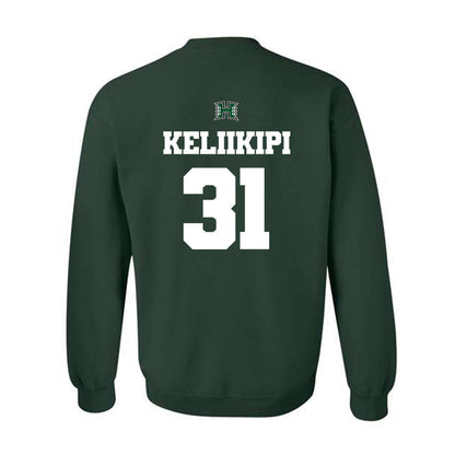 Hawaii - NCAA Football : Tryton Keliikipi - Classic Shersey Crewneck Sweatshirt-1