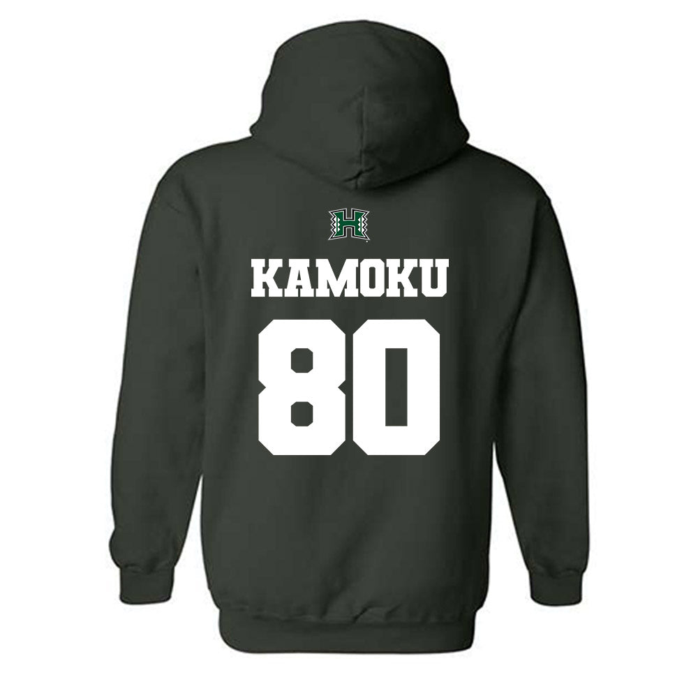 Hawaii - NCAA Football : Blaze Kamoku - Classic Shersey Hooded Sweatshirt-1