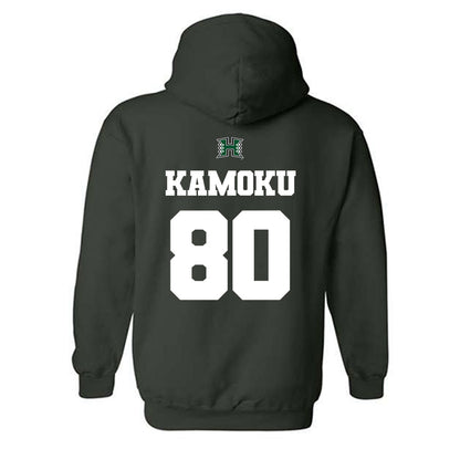 Hawaii - NCAA Football : Blaze Kamoku - Classic Shersey Hooded Sweatshirt-1
