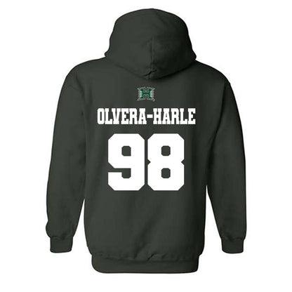 Hawaii - NCAA Football : Sean Olvera-Harle - Classic Shersey Hooded Sweatshirt-1