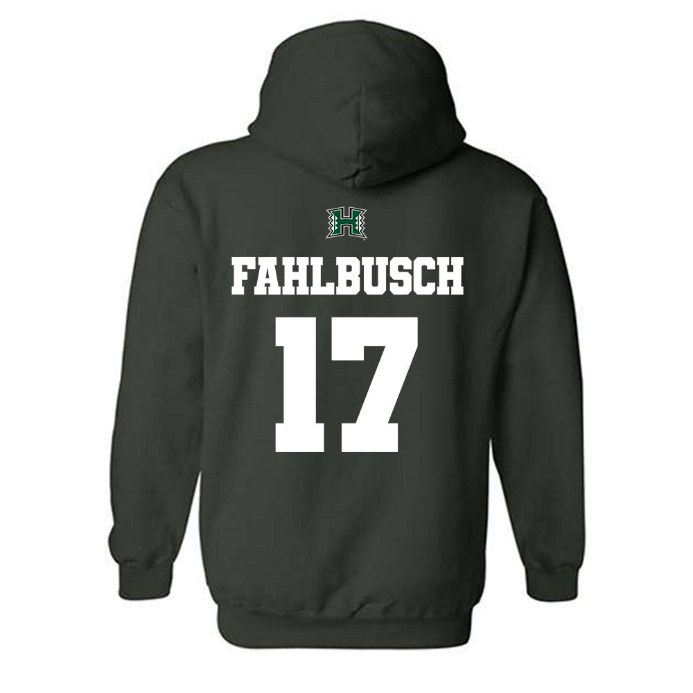 Hawaii - NCAA Men's Volleyball : Thatcher Fahlbusch - Classic Shersey Hooded Sweatshirt-1