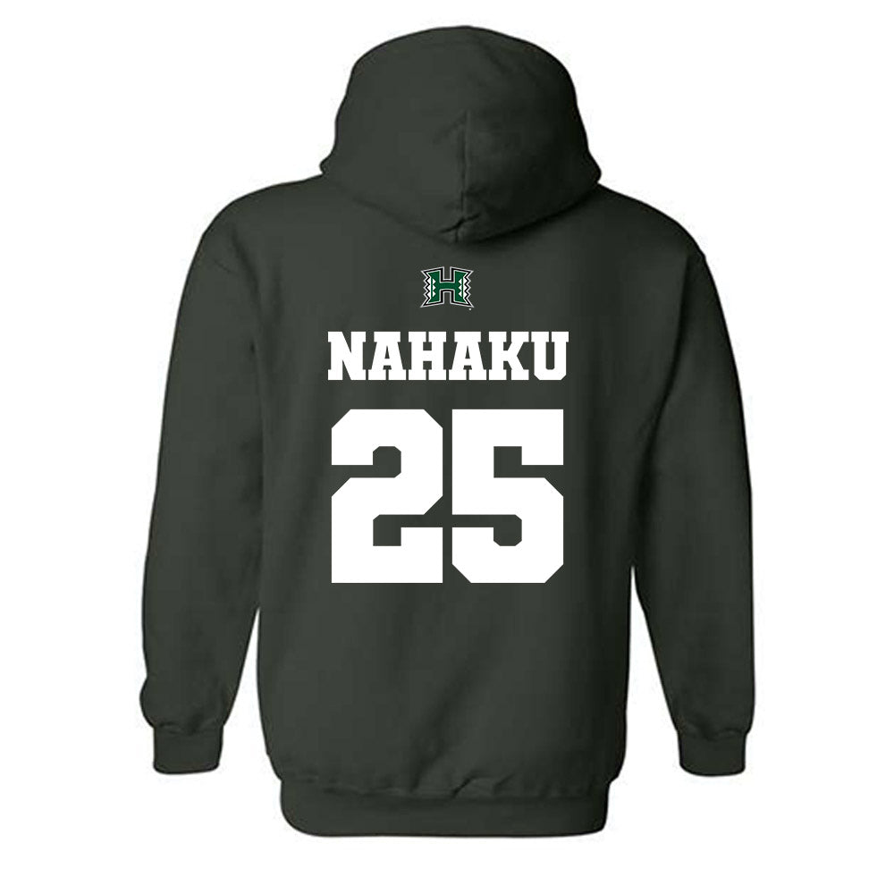 Hawaii - NCAA Baseball : Kamana Nahaku - Classic Shersey Hooded Sweatshirt-1