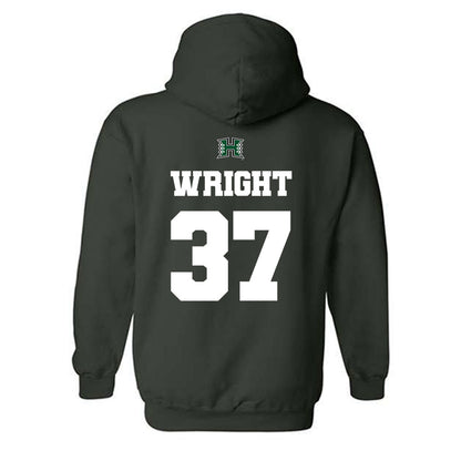 Hawaii - NCAA Baseball : Gabe Wright - Classic Shersey Hooded Sweatshirt-1