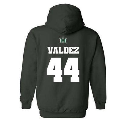Hawaii - NCAA Baseball : Derek Valdez - Classic Shersey Hooded Sweatshirt-1