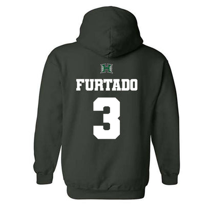 Hawaii - NCAA Softball : Rhea Furtado - Classic Shersey Hooded Sweatshirt-1