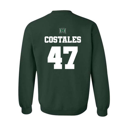 Hawaii - NCAA Football : Kingston Costales - Classic Shersey Crewneck Sweatshirt-1