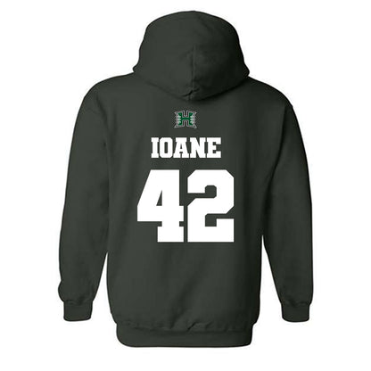 Hawaii - NCAA Football : Matteus Ioane - Classic Shersey Hooded Sweatshirt-1