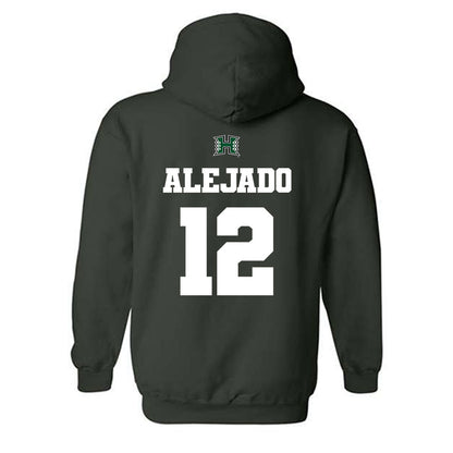 Hawaii - NCAA Football : Micah Alejado - Classic Shersey Hooded Sweatshirt-1