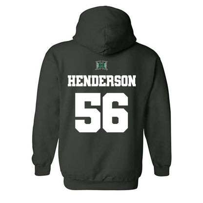 Hawaii - NCAA Football : Boogie Henderson - Classic Shersey Hooded Sweatshirt-1