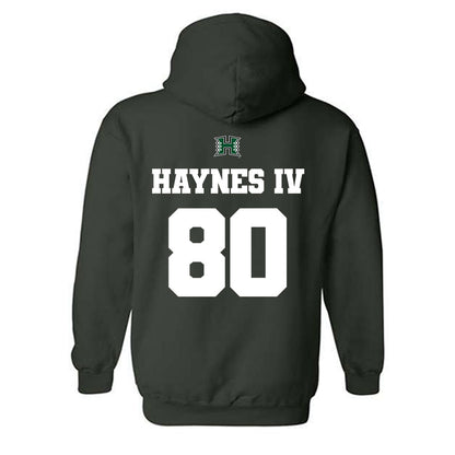Hawaii - NCAA Football : Robert Haynes IV - Classic Shersey Hooded Sweatshirt-1