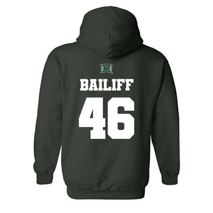 Hawaii - NCAA Football : Matthew Bailiff - Classic Shersey Hooded Sweatshirt-1