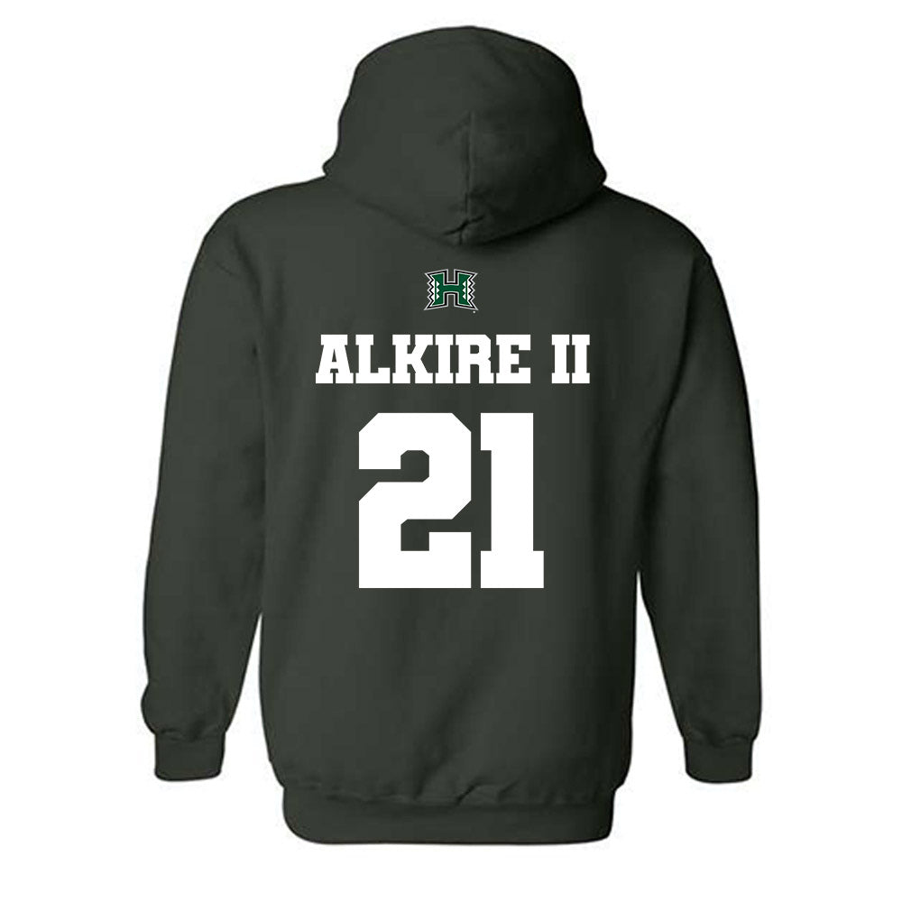 Hawaii - NCAA Baseball : John Alkire II - Classic Shersey Hooded Sweatshirt-1
