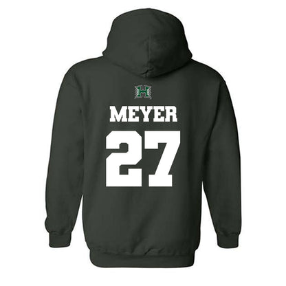 Hawaii - NCAA Football : Makanale'a Meyer - Classic Shersey Hooded Sweatshirt-1