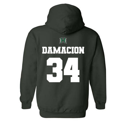 Hawaii - NCAA Women's Soccer : Nalani Damacion - Classic Shersey Hooded Sweatshirt-1