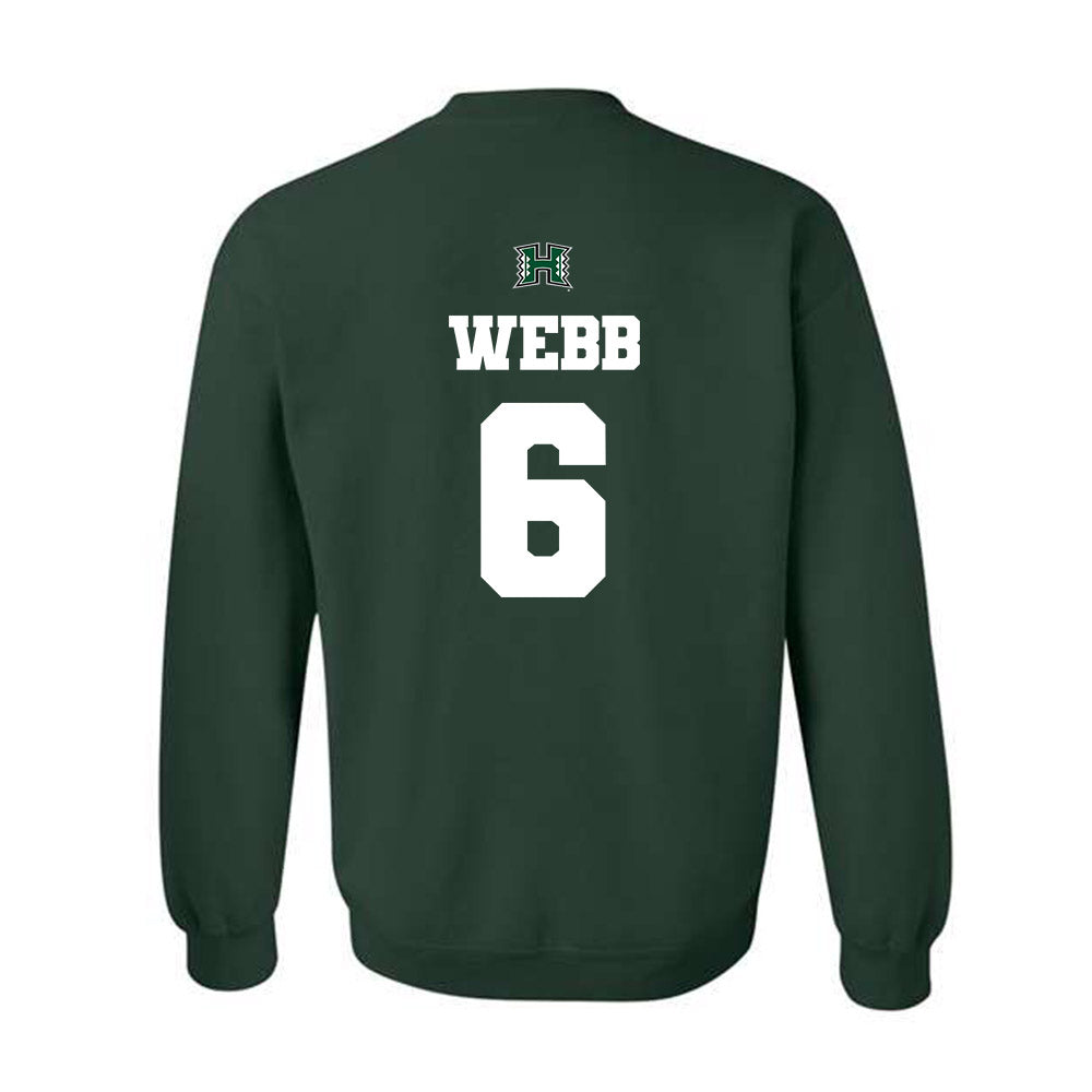 Hawaii - NCAA Women's Basketball : Kyra Webb - Classic Shersey Crewneck Sweatshirt-1