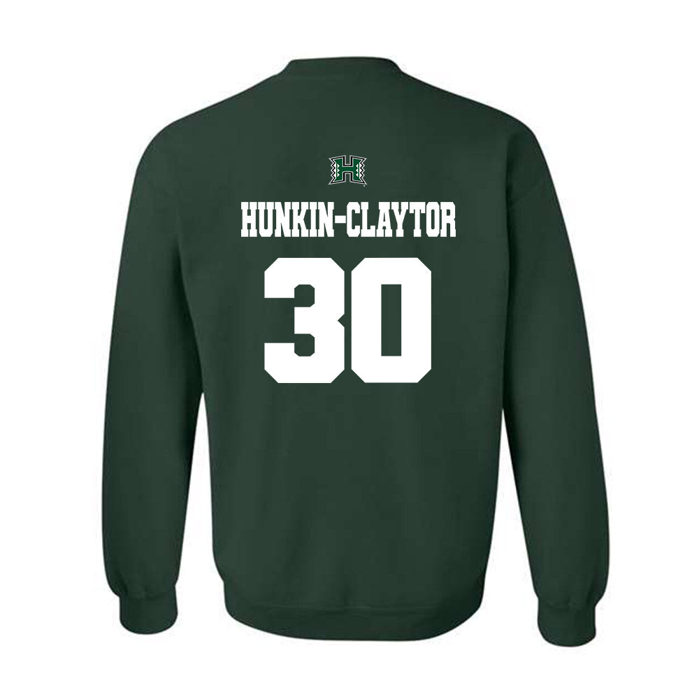 Hawaii - NCAA Men's Basketball : Aaron Hunkin-Claytor - Classic Shersey Crewneck Sweatshirt-1