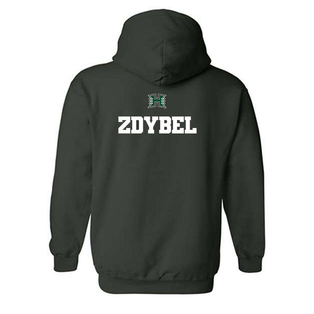 Hawaii - NCAA Men's Swimming & Diving : Adam Zdybel - Classic Shersey Hooded Sweatshirt-1
