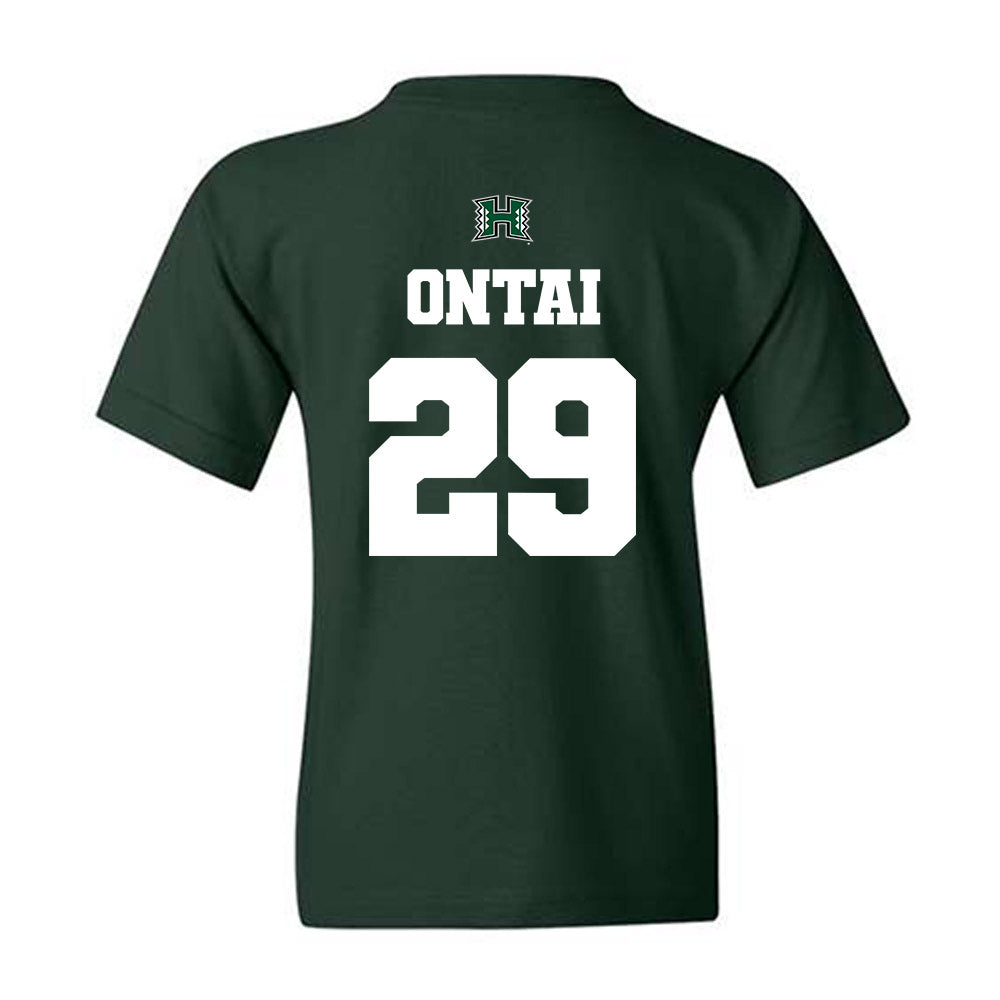 Hawaii - NCAA Football : Kainoa Ontai - Classic Shersey Youth T-Shirt-1
