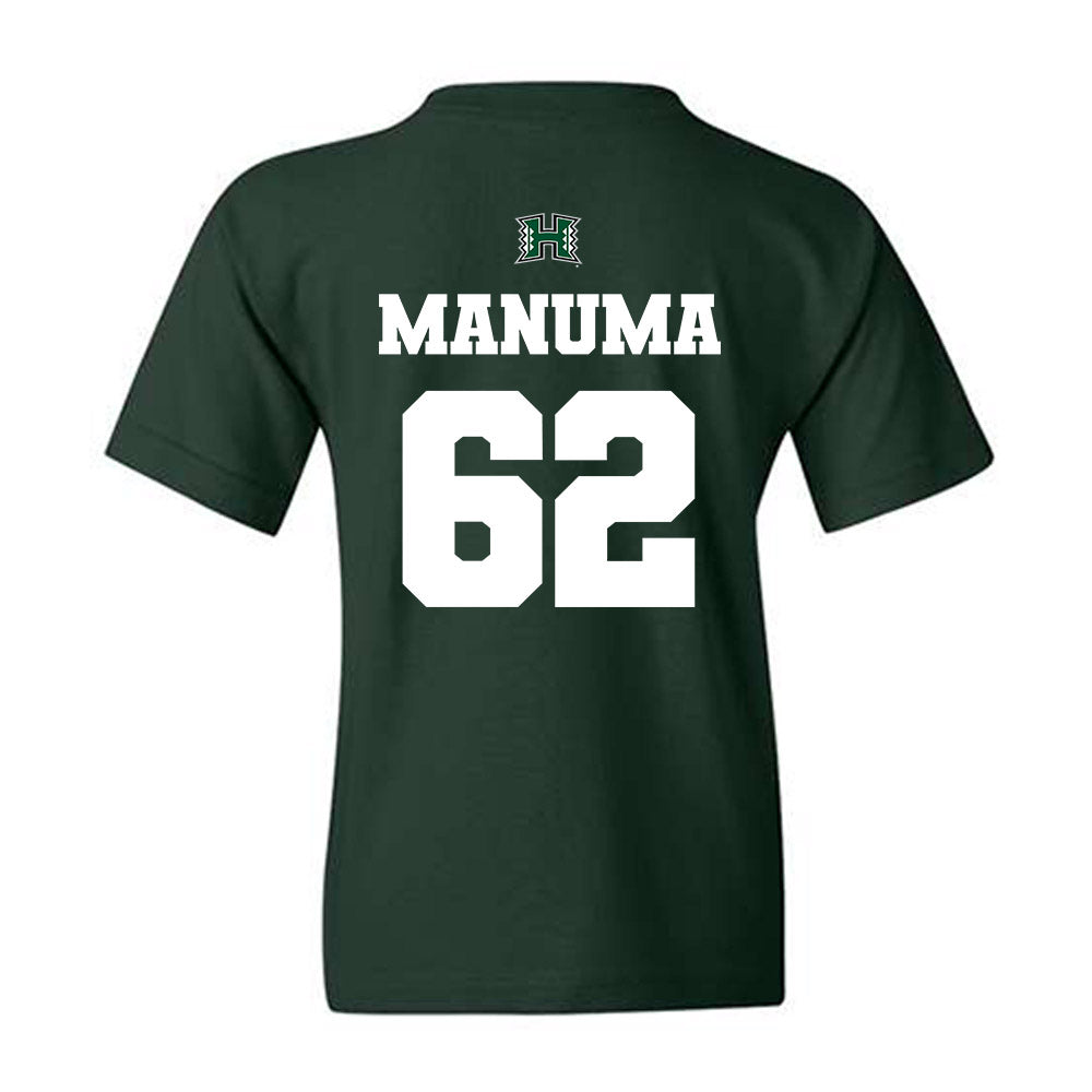 Hawaii - NCAA Football : Lautaimi Manuma - Classic Shersey Youth T-Shirt-1