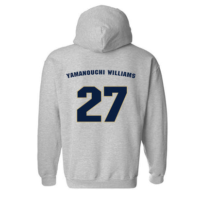 Oral Roberts - NCAA Men's Basketball : Yuto Yamanouchi williams - Classic Shersey Hooded Sweatshirt-1