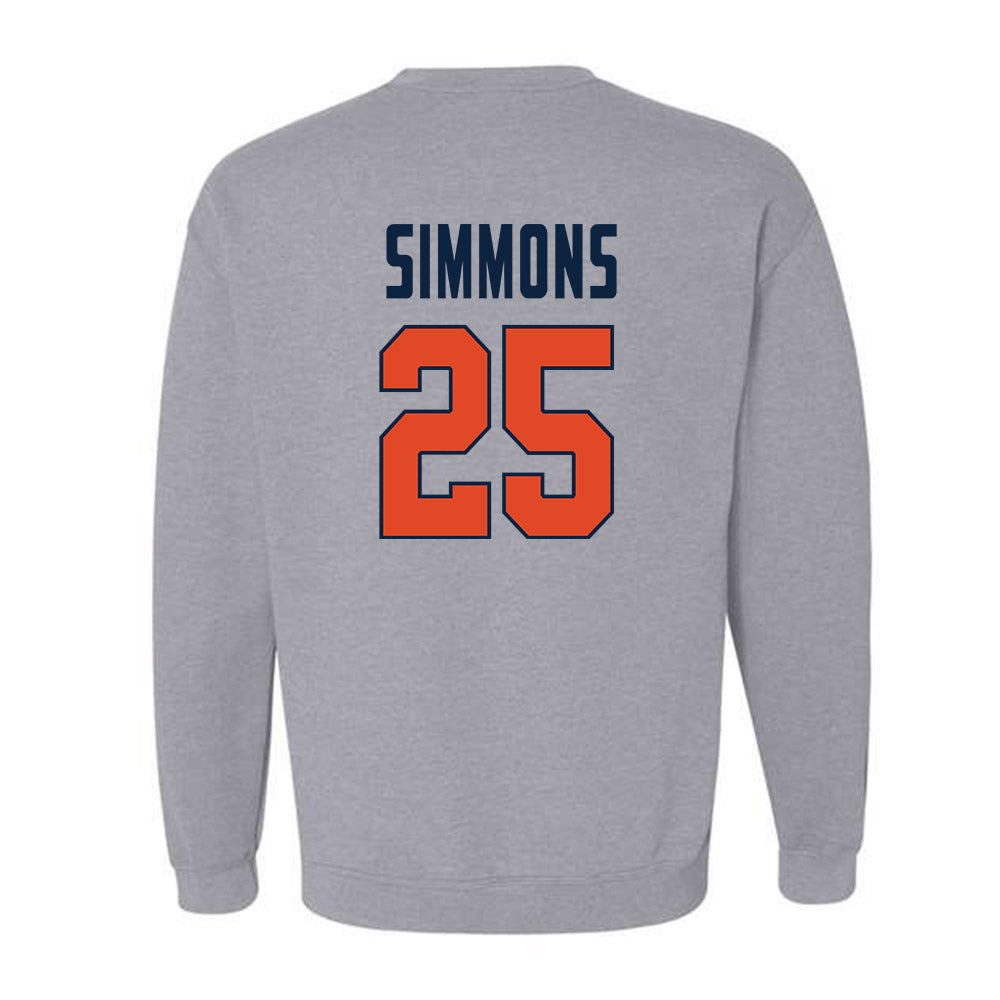 UTSA - NCAA Baseball : Sam Simmons - Classic Shersey Crewneck Sweatshirt-1