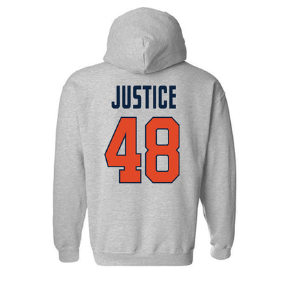 UTSA - NCAA Football : King Justice - Classic Shersey Hooded Sweatshirt-1