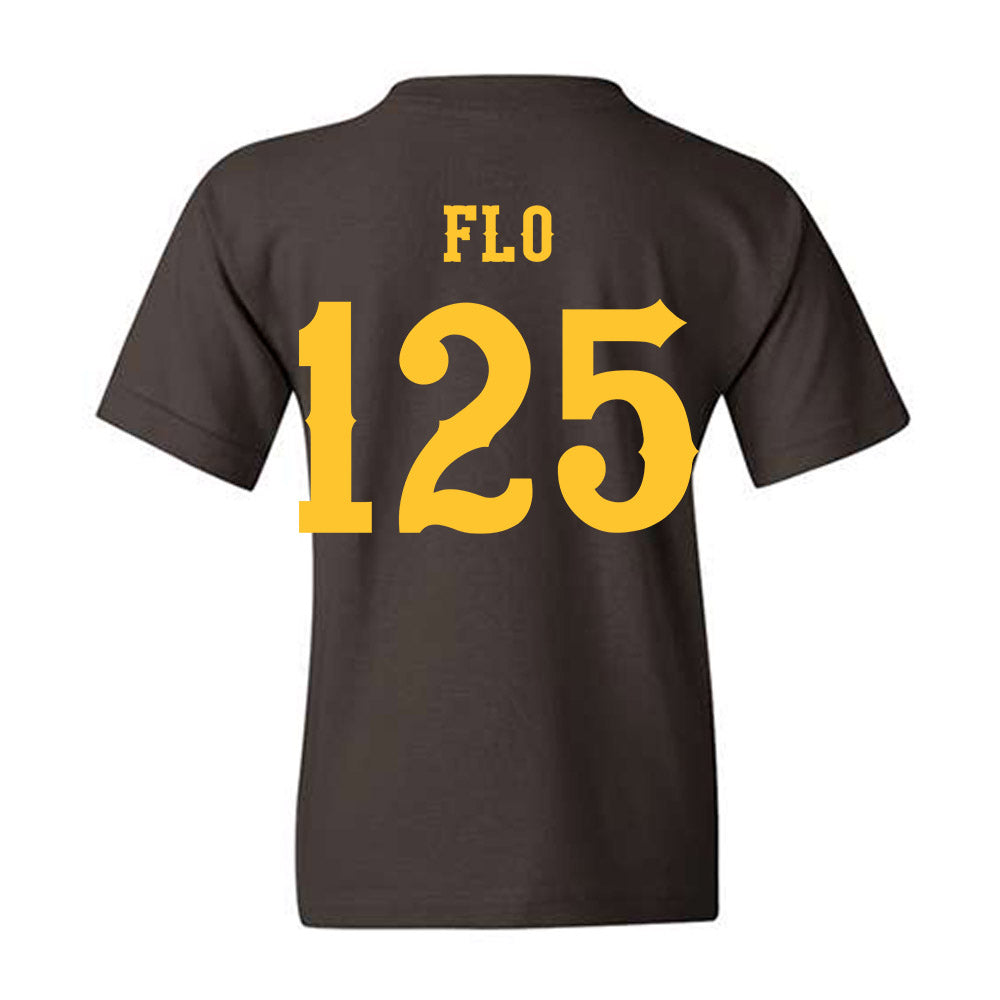 Wyoming - NCAA Wrestling : Cael Flo - Classic Shersey Youth T-Shirt-1