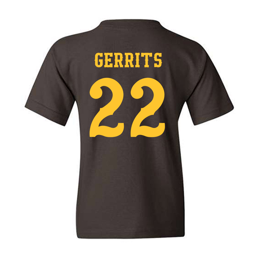 Wyoming - NCAA Men's Basketball : Parker Gerrits - Classic Shersey Youth T-Shirt-1