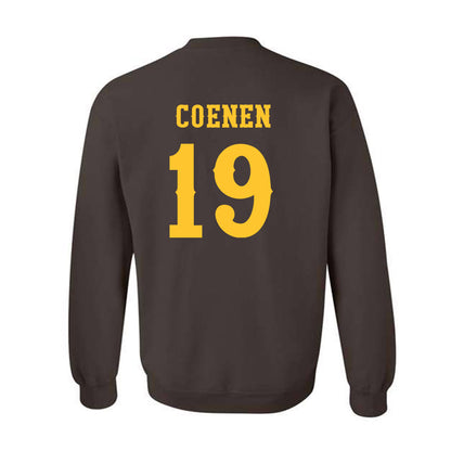 Wyoming - NCAA Football : Charlie Coenen - Classic Shersey Crewneck Sweatshirt-1