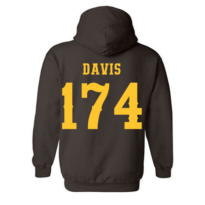 Wyoming - NCAA Wrestling : Riley Davis - Classic Shersey Hooded Sweatshirt-1