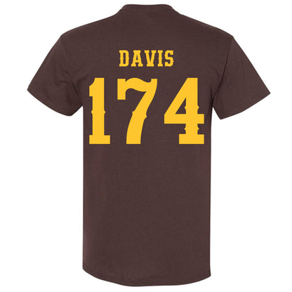 Wyoming - NCAA Wrestling : Riley Davis - Classic Shersey T-Shirt-1