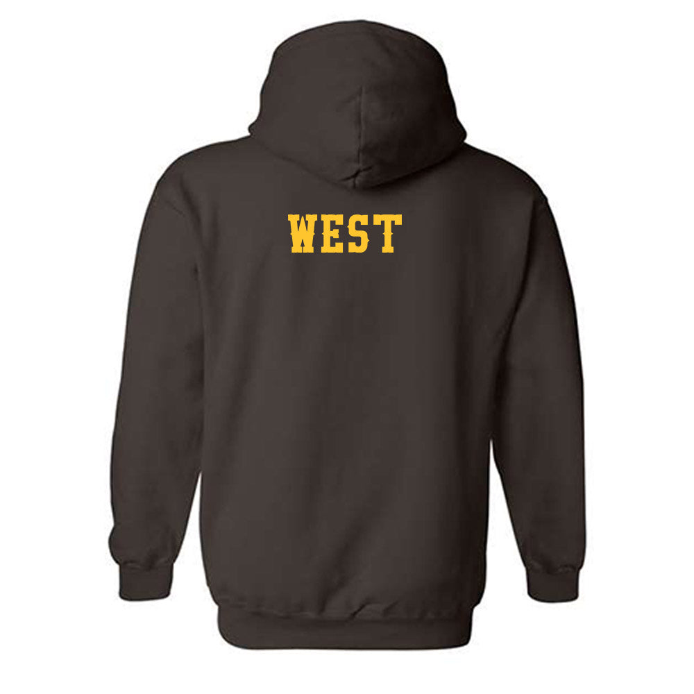 Wyoming - NCAA Women's Track & Field : Jade West - Classic Shersey Hooded Sweatshirt-1