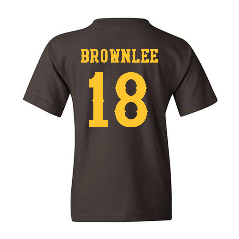 Wyoming - NCAA Football : Da'Marion Brownlee - Classic Shersey Youth T-Shirt-1