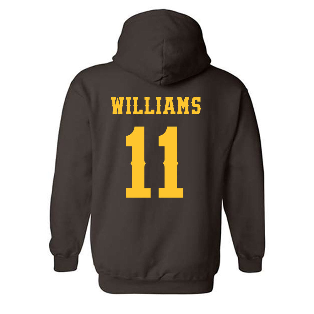 Wyoming - NCAA Football : Jayden Williams - Classic Shersey Hooded Sweatshirt-1