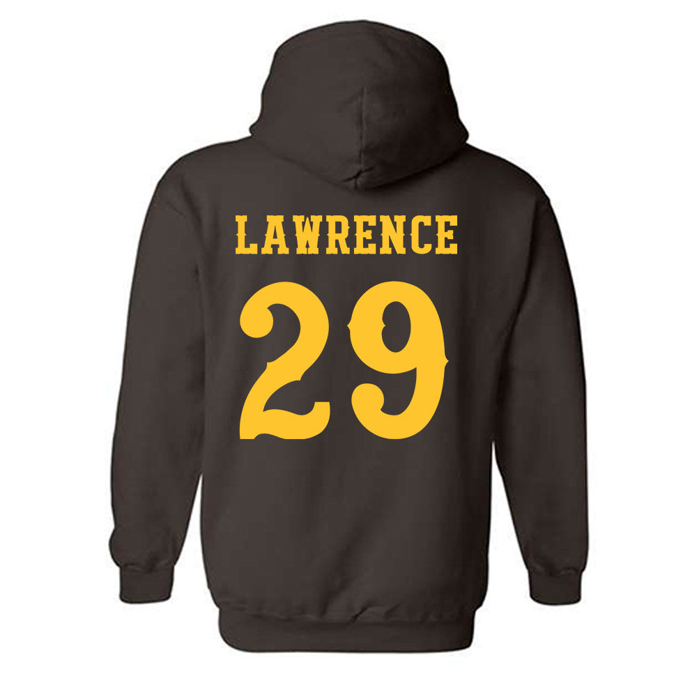 Wyoming - NCAA Football : Jaden Lawrence - Classic Shersey Hooded Sweatshirt-1