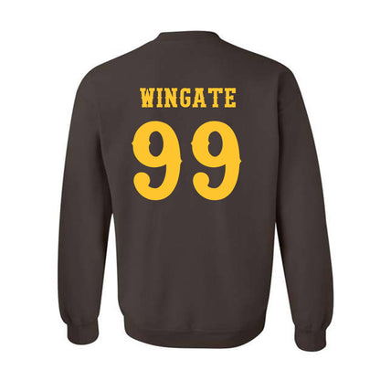 Wyoming - NCAA Football : Donnie Wingate - Classic Shersey Crewneck Sweatshirt-1