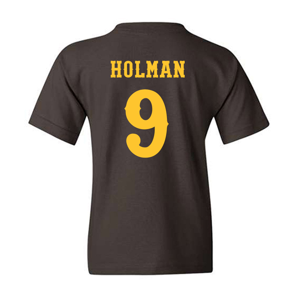Wyoming - NCAA Football : Jackson Holman - Classic Shersey Youth T-Shirt-1