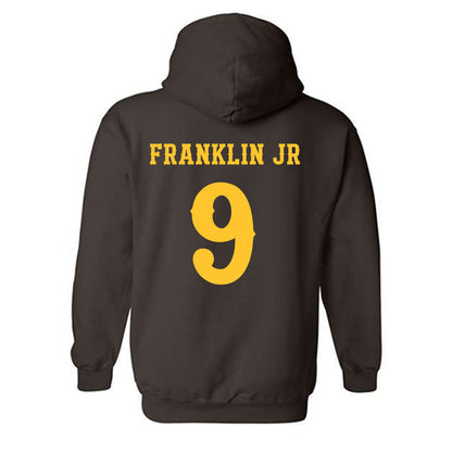 Wyoming - NCAA Football : Travis Franklin Jr - Classic Shersey Hooded Sweatshirt-1