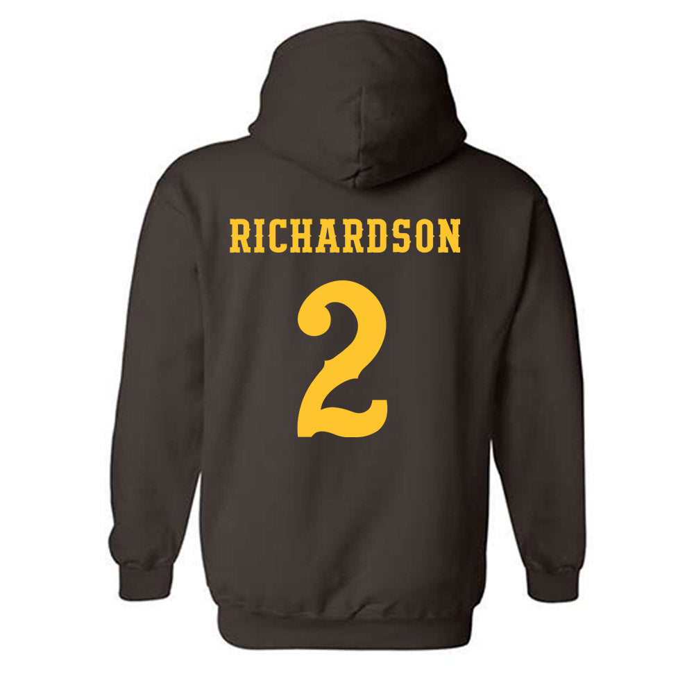 Wyoming - NCAA Football : Eric Richardson - Classic Shersey Hooded Sweatshirt-1