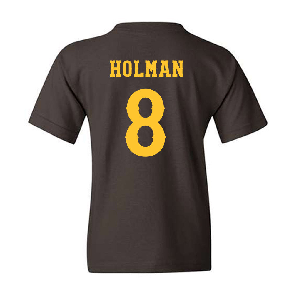 Wyoming - NCAA Football : Markell Holman - Classic Shersey Youth T-Shirt-1