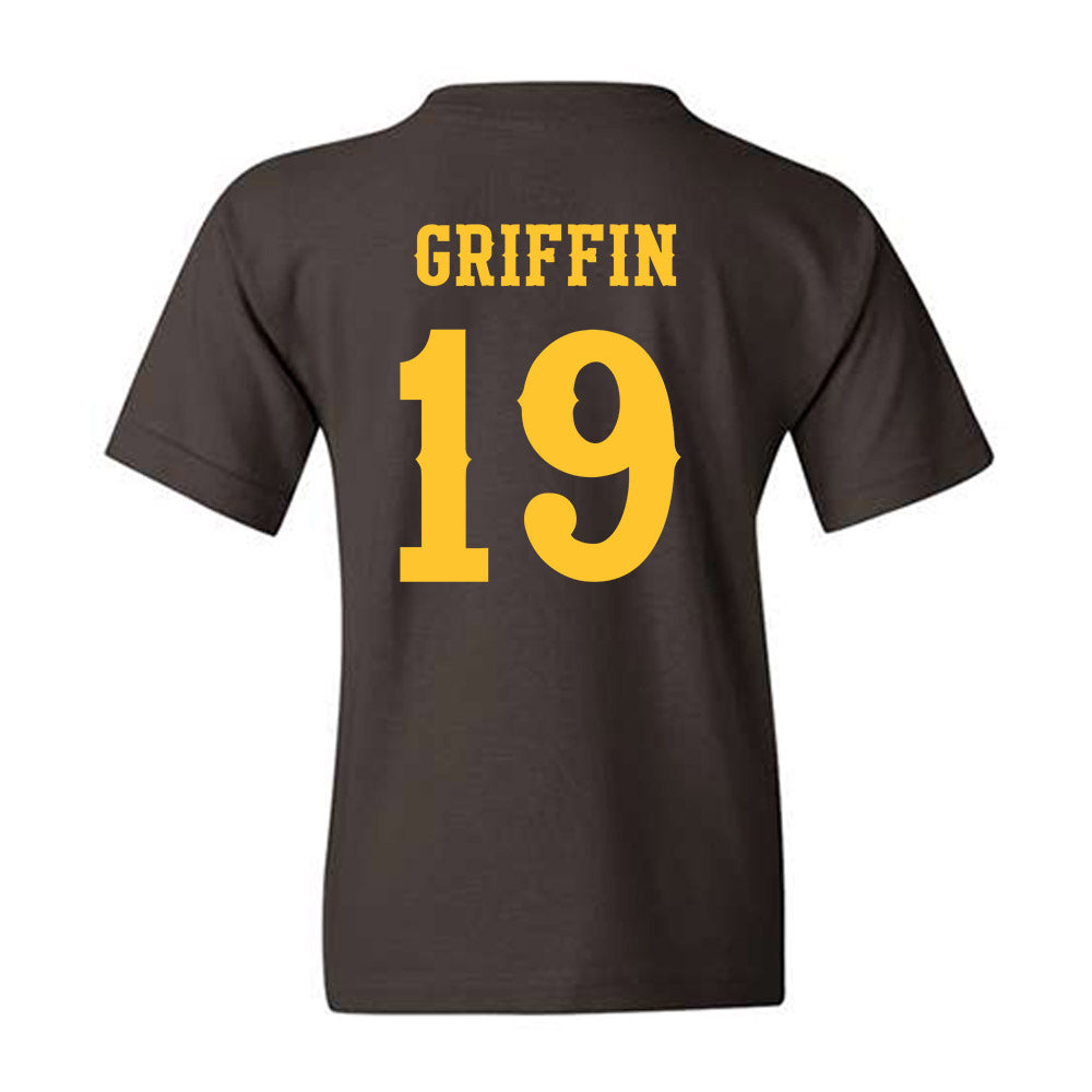Wyoming - NCAA Football : Kendall Griffin - Classic Shersey Youth T-Shirt-1