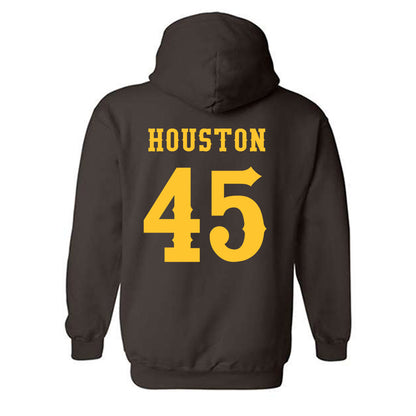 Wyoming - NCAA Football : Charlie Houston - Classic Shersey Hooded Sweatshirt-1