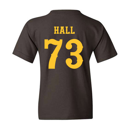 Wyoming - NCAA Football : Caleb Hall - Classic Shersey Youth T-Shirt-1