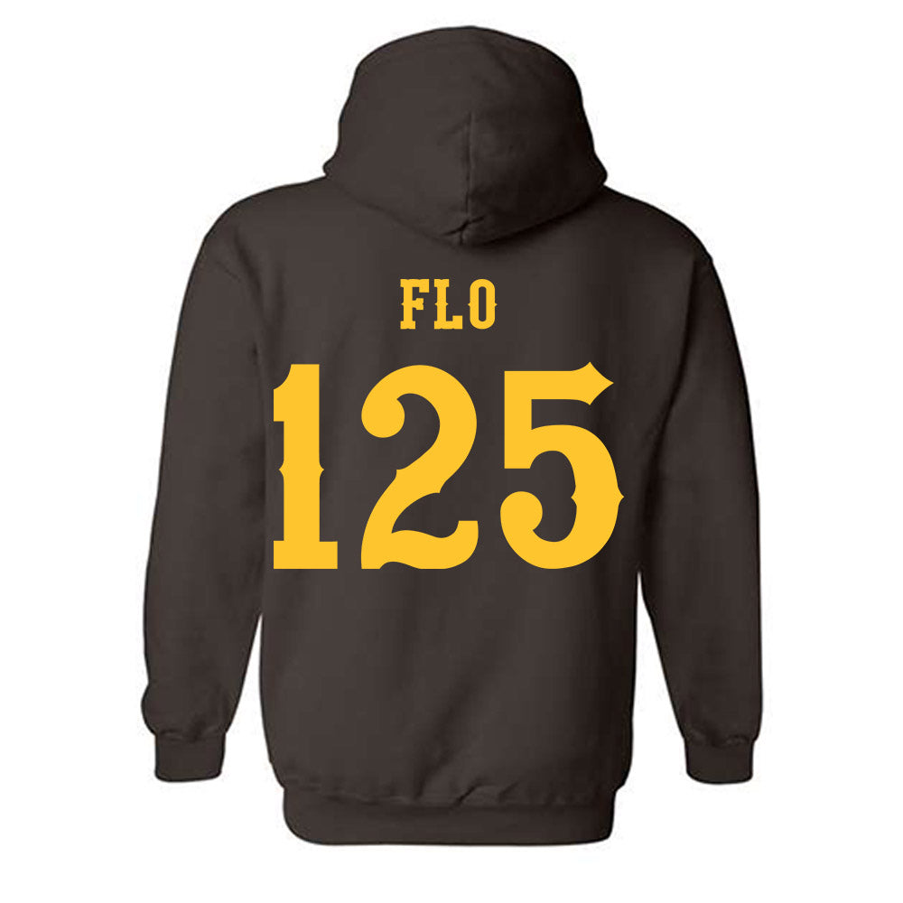 Wyoming - NCAA Wrestling : Cael Flo - Classic Shersey Hooded Sweatshirt-1