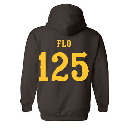 Wyoming - NCAA Wrestling : Cael Flo - Classic Shersey Hooded Sweatshirt-1