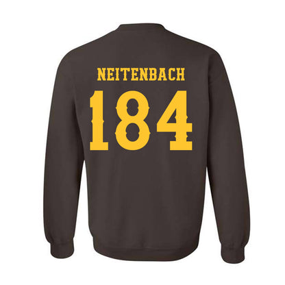 Wyoming - NCAA Wrestling : Eddie Neitenbach - Classic Shersey Crewneck Sweatshirt-1